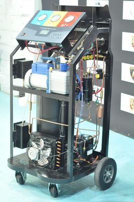 Arkadan aydınlatmalı R134a AC Kurtarma Makinesi Kondenserli Vakum Pompası